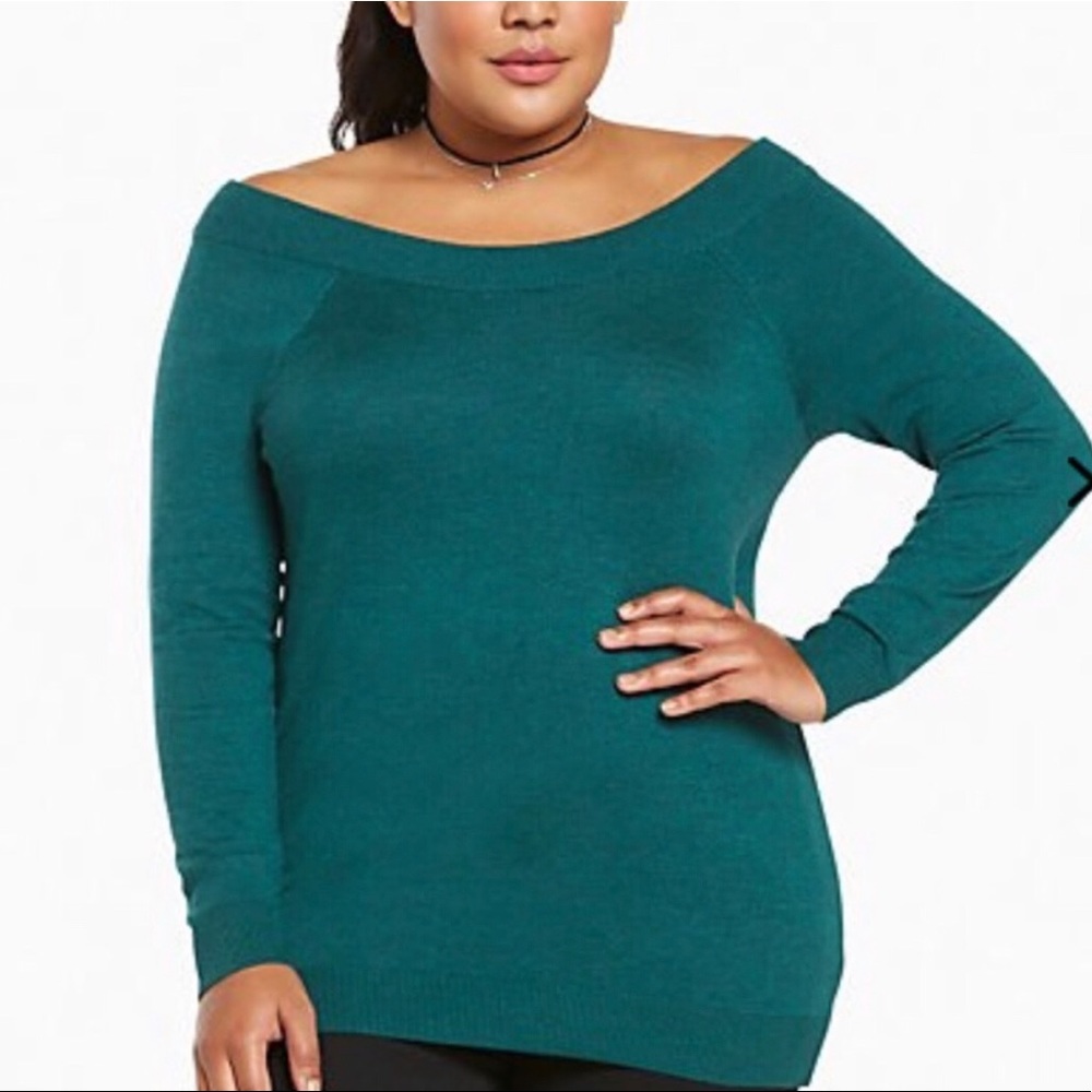 Torrid off the shoulder sweater
